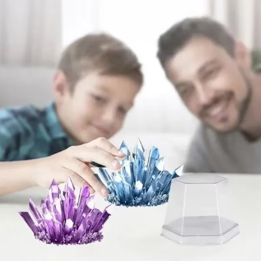 DIY 結晶育成キット STEAM教育 科学実験セット クリスタル作り 子ども 学習玩具 自由研究 ギフト - 画像3