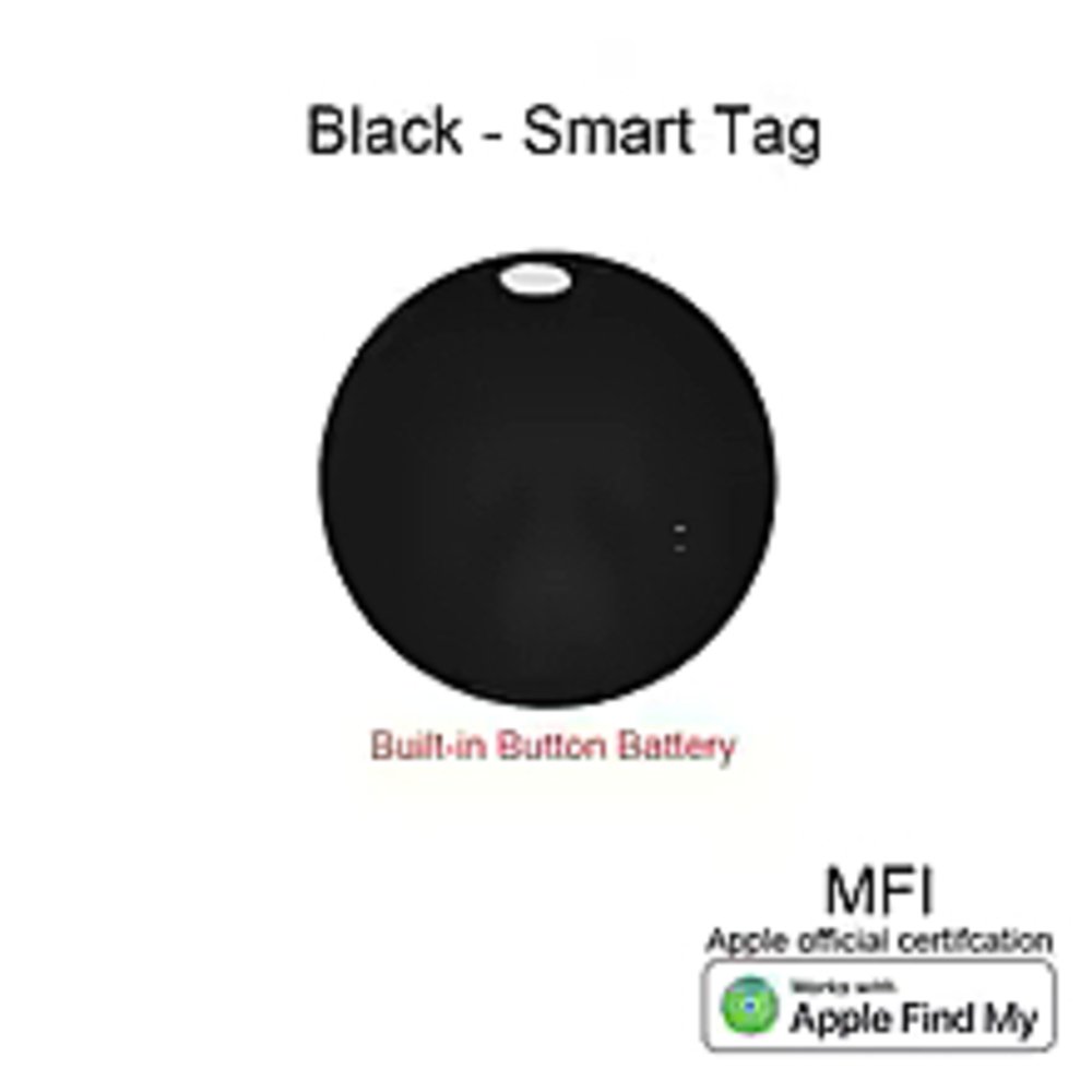 スマートトラッカー Apple Find My 対応 MFI認証 紛失防止タグ GPS 車 ペット ブラック