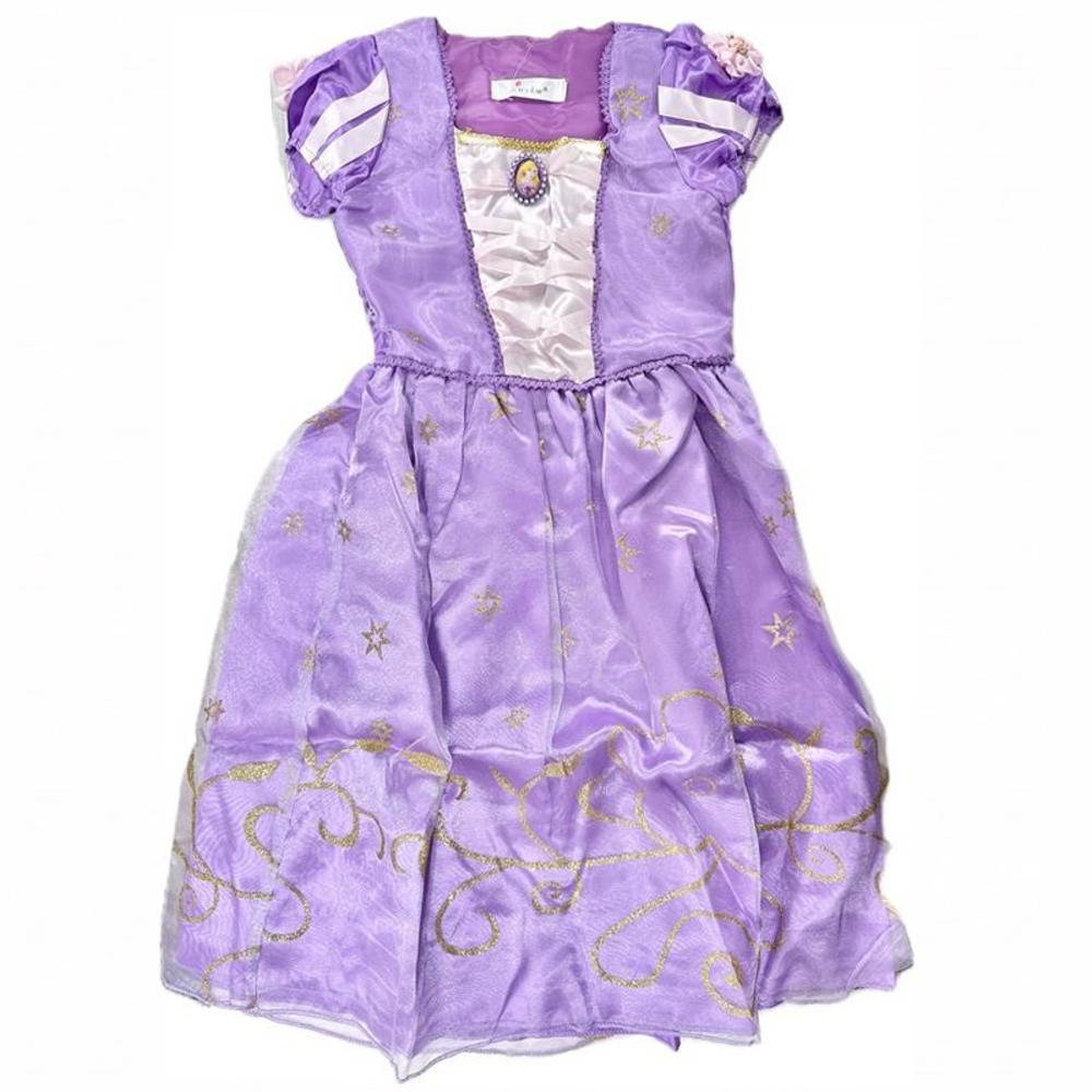 ラプンツェル風 キッズ プリンセスドレス 110cm ハロウィン クリスマス パーティ なりきり  110