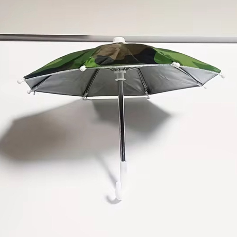 スマホ ミラー 雨除け バイク オートバイ 自転車 ホルダー ツーリング ミニ傘 パラソル 便利 迷彩