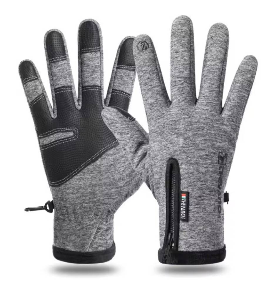 防水 手袋 グローブ 防風 保温 冬用 スマホ対応 スポーツ アウトドア 登山 スキー スノーボード グレーM