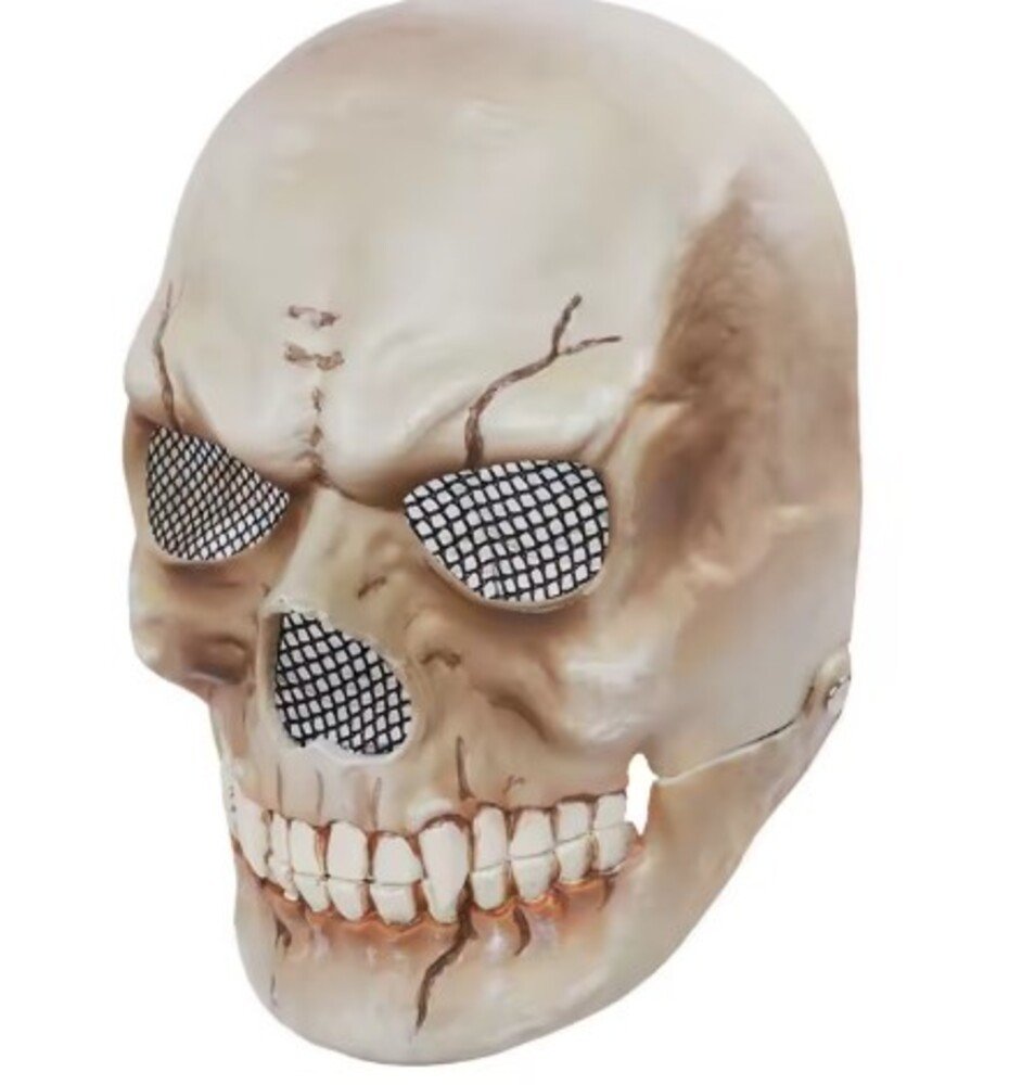 ハロウィン スカル 骸骨 ドクロ マスク お面 頭蓋骨 ホラー パーティ コスプレ おもしろ A