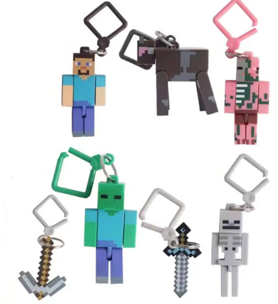 キーホルダー ドット ゲーム ブロック フィギュア おもちゃ ゲーム ファンギフ ツルハシ 