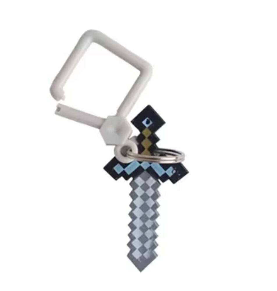 マイクラ 風 キーホルダー ドット デザイン キーチェーン ピクセル ゲーム ソード