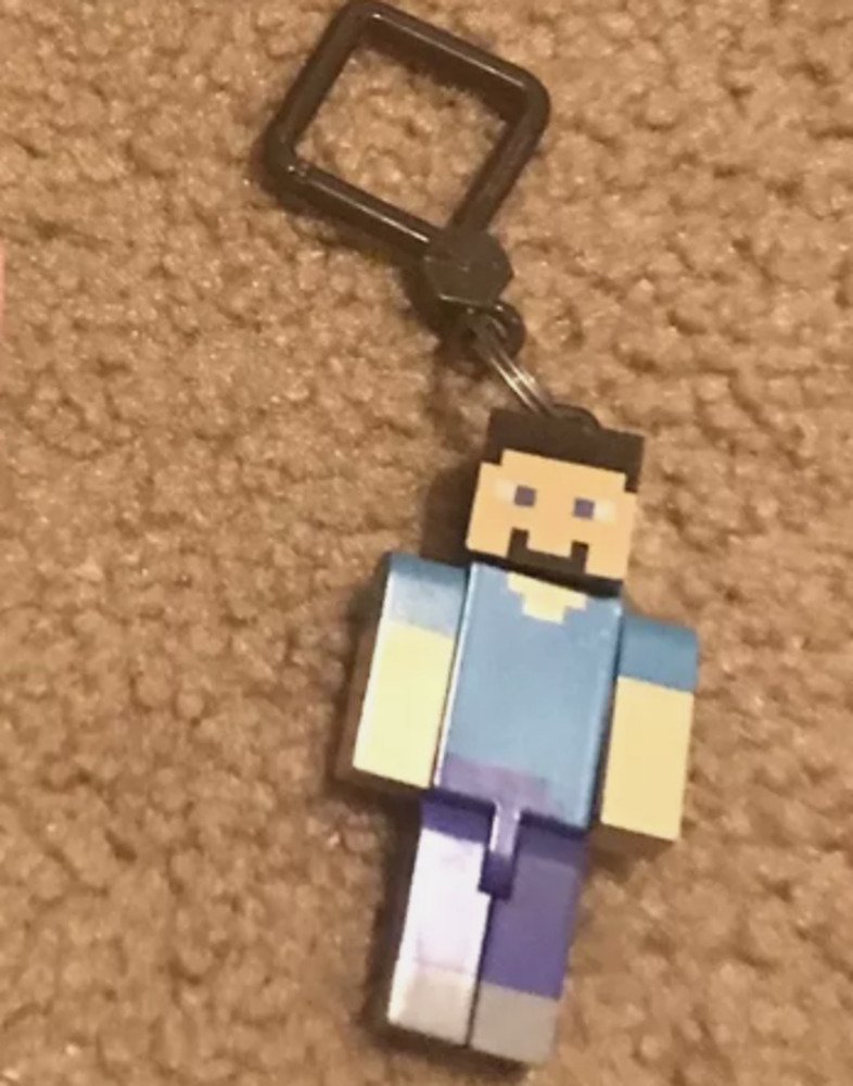 キーホルダー ドット ゲーム ブロック フィギュア おもちゃ ゲーム ファンギフト スティーブ