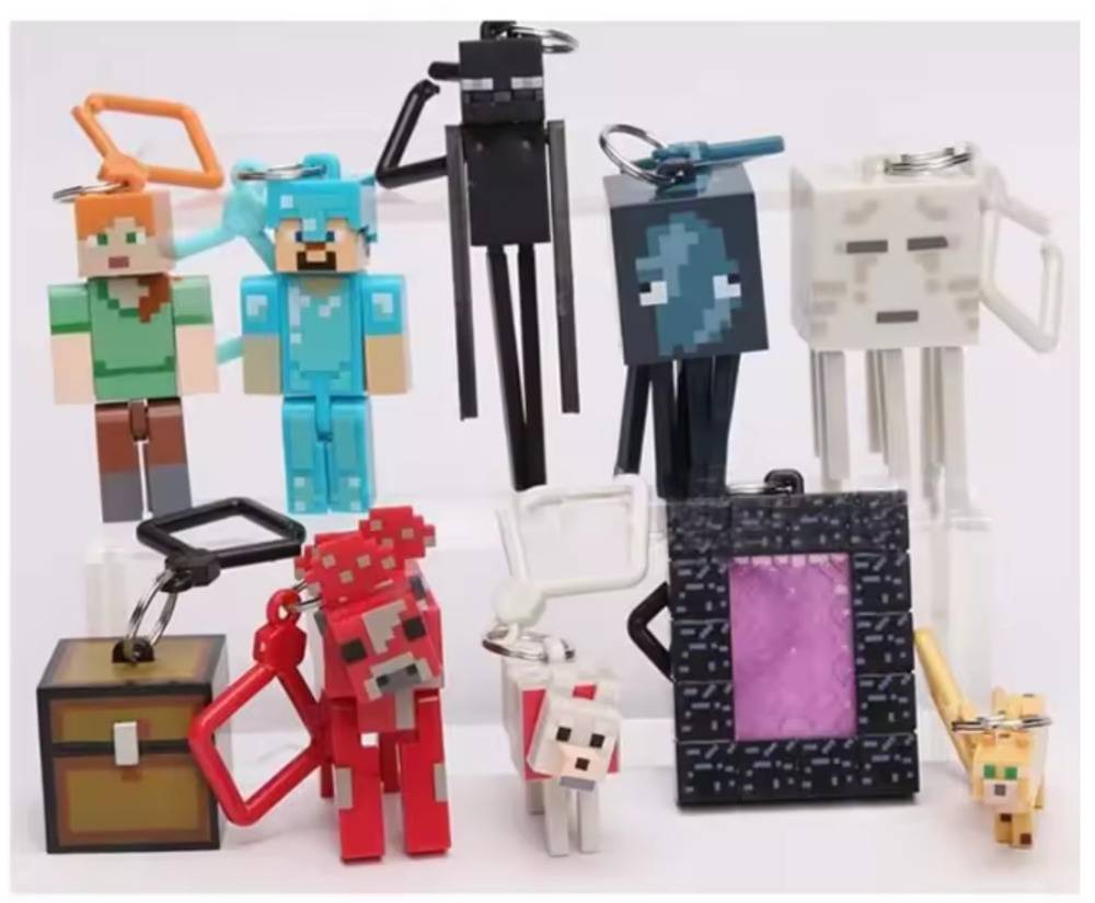 マイクラ Minecraft ゾンビ キーホルダー ゲーム ブロック フィギュア おもち ゾンビ - 画像3