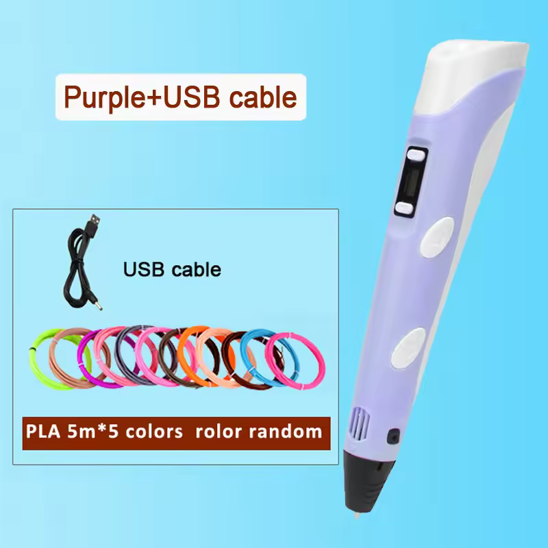 3Dプリンターペン DIY 描画ペン 3D PLA フィラメント 工作 自由研究 図工 学習  with 25M PLA, 1 Meter, PLA Filagment