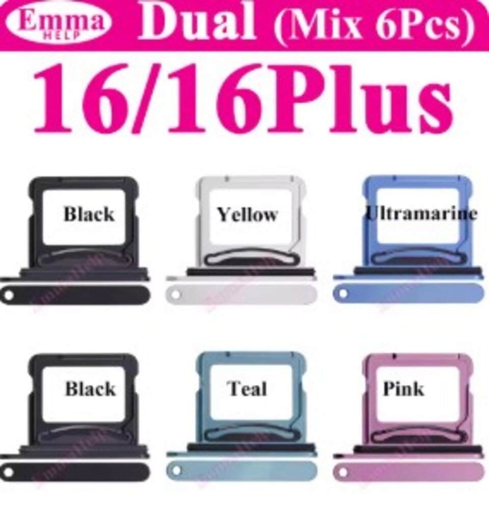 SIMカード SIMトレイ 6個入り iPhone 16 プロマックス デュアル カードスロット 16 16plus