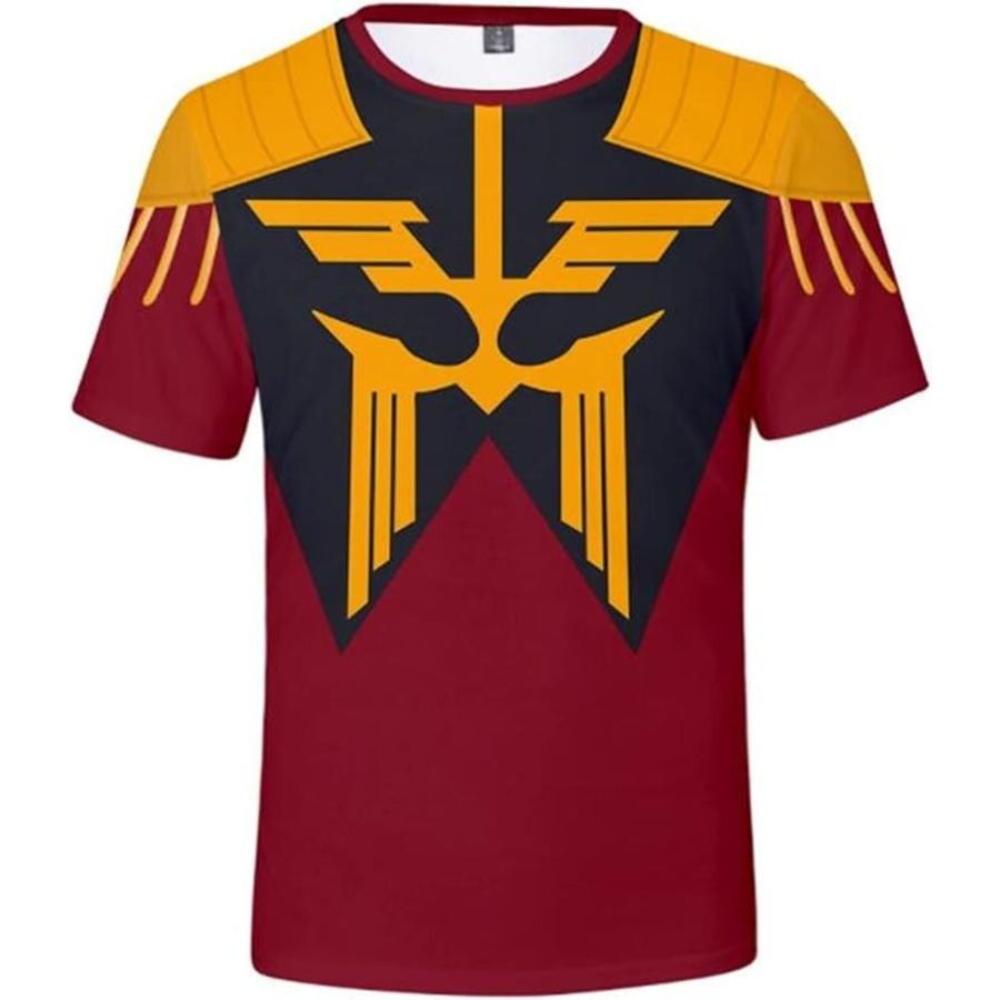 アニメ風 モビルスーツ コスプレ Tシャツ 半袖 3Dプリント メンズ レディース ハロウィン M