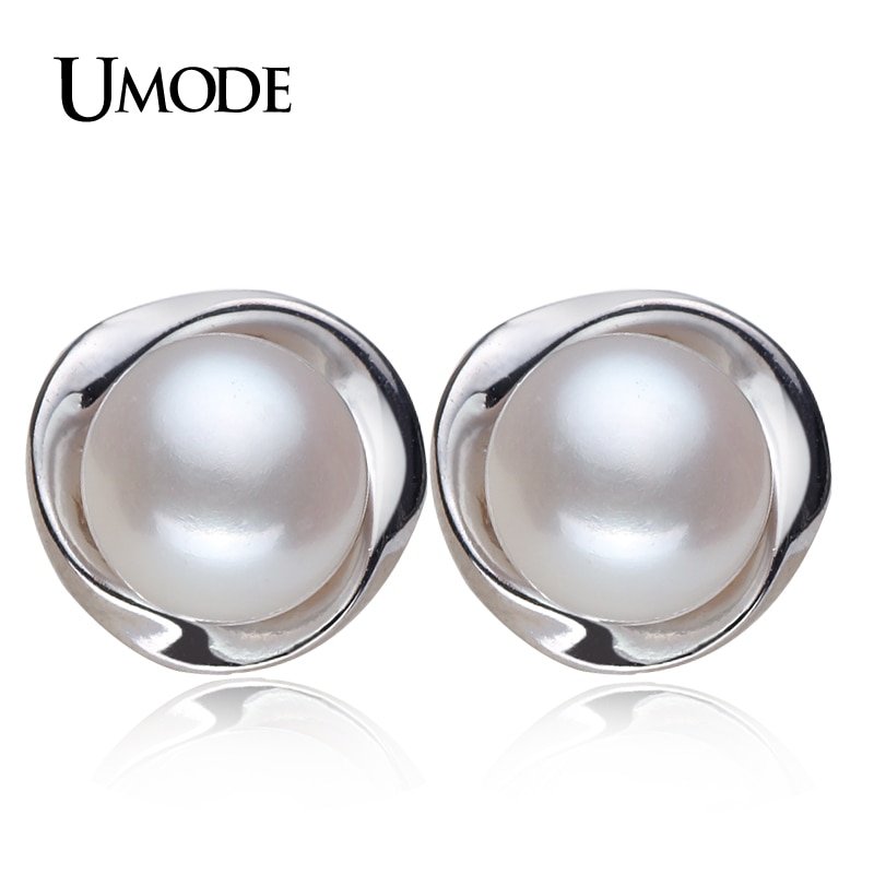 UMODE ピアス レディース パール シルバー 925 スタッド アクセサリー ホワイトパール ホワイトパール