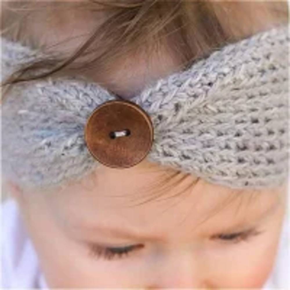 ベビーターバン ヘッドバンド イヤーマフ フリー 防寒 赤ちゃん ニット帽子 子供 ヘアバンド - 画像2