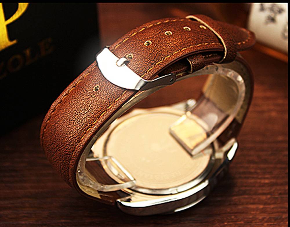 ビジネスウォッチ メンズ 高級 クォーツ腕時計 クラシック ファッション レザー 男性腕時計 ギフト 父の日 - 画像4