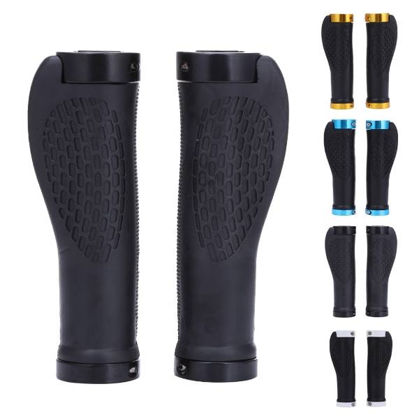 MTB マウンテンバイク 自転車 グリップ ハンドル バーグリップ エンドハンドルバー インフルエン  黒