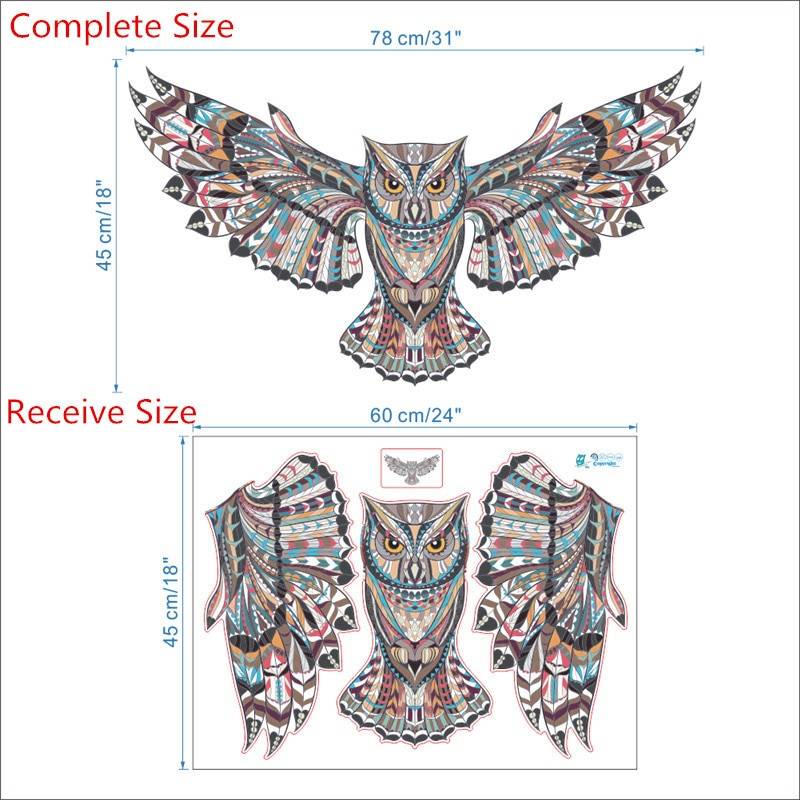 ウォールステッカー シール 梟 フクロウ ビニール 子供部屋 リビング  - 画像4