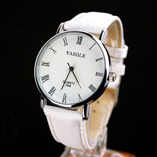 ヤゾール クォーツ時計 メンズ ファッション カジュアル ビジネス レザーストラップ メンズ時計 腕時計 父の日 - 画像1