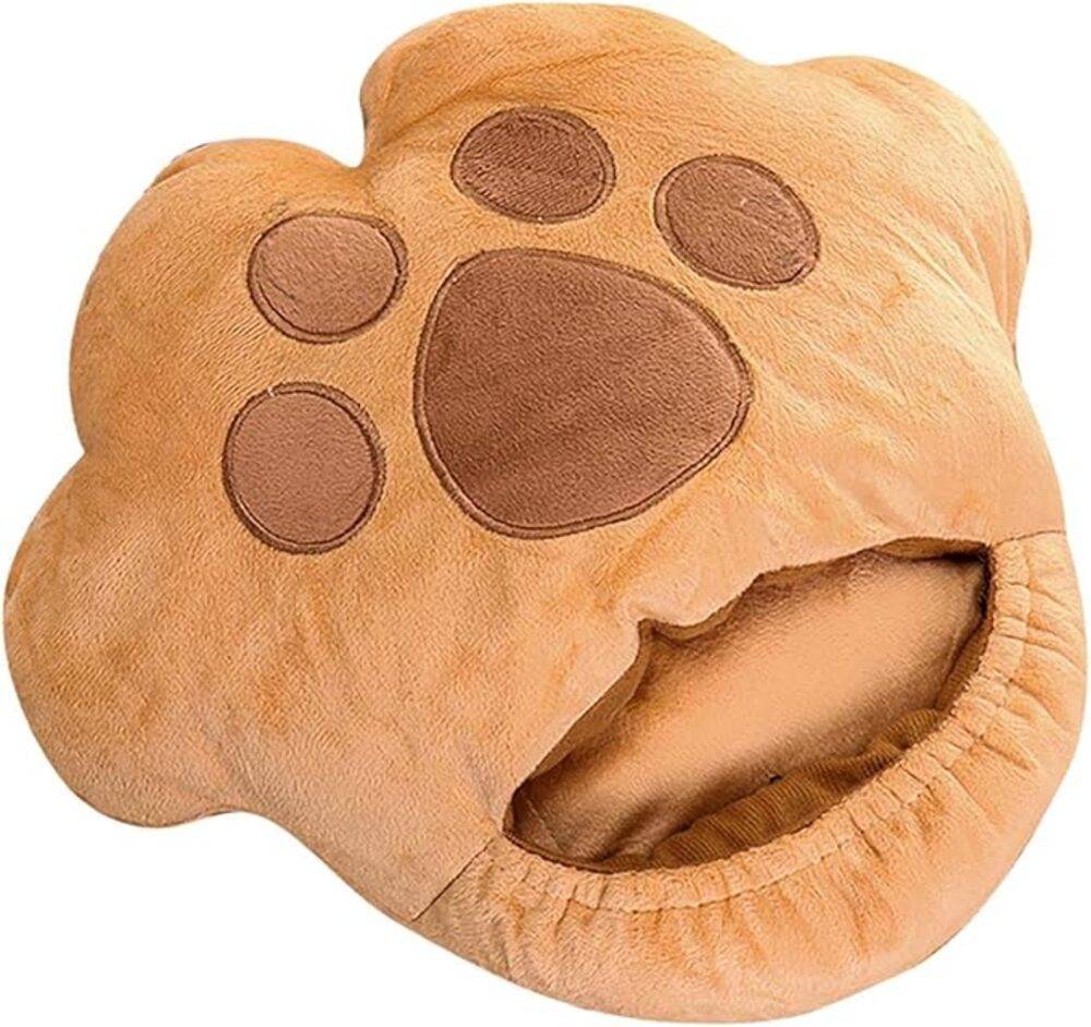 USB足型クッション あったか〜い 肉球 クッション USB 蓄熱式 フットウォーマー  薄ピンク - 画像4