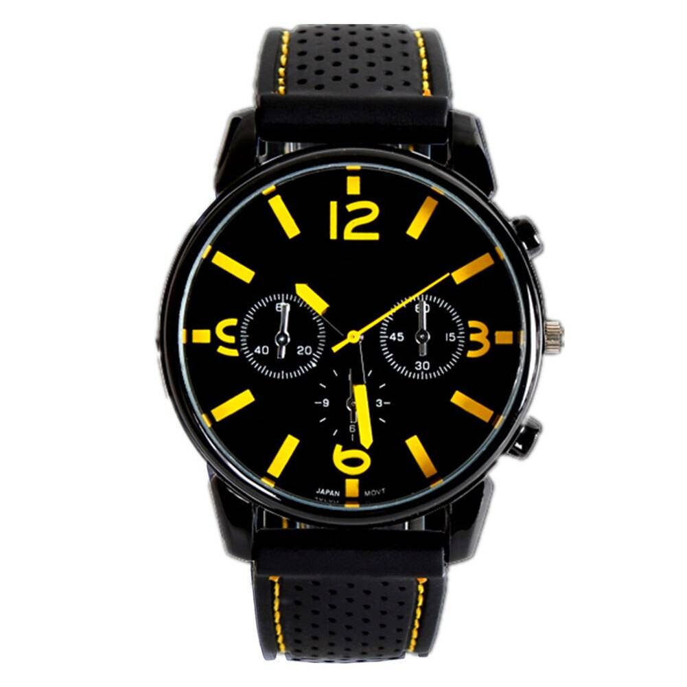 クール メンズ 腕時計 カジュアルブランド　時計 ファッション  ブラック レッド 黒 - 画像3