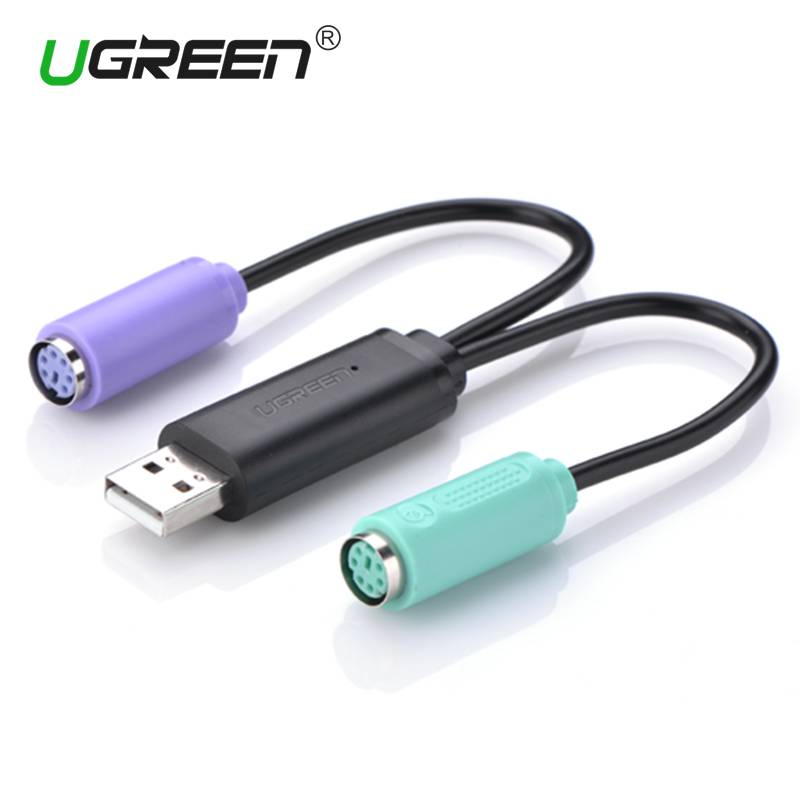 Ugreen USB PS2 アダプタ 変換ケーブル キーボード マウス 延長 USB  20cm