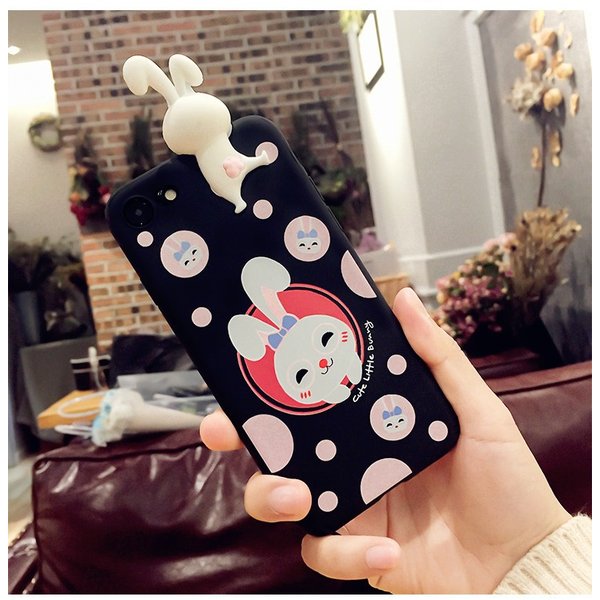 iPhone 8 スマホカバー かわいい かわいいウサギ-iPhone8plus バリエーション:かわいいウサギ-iPhone8plus