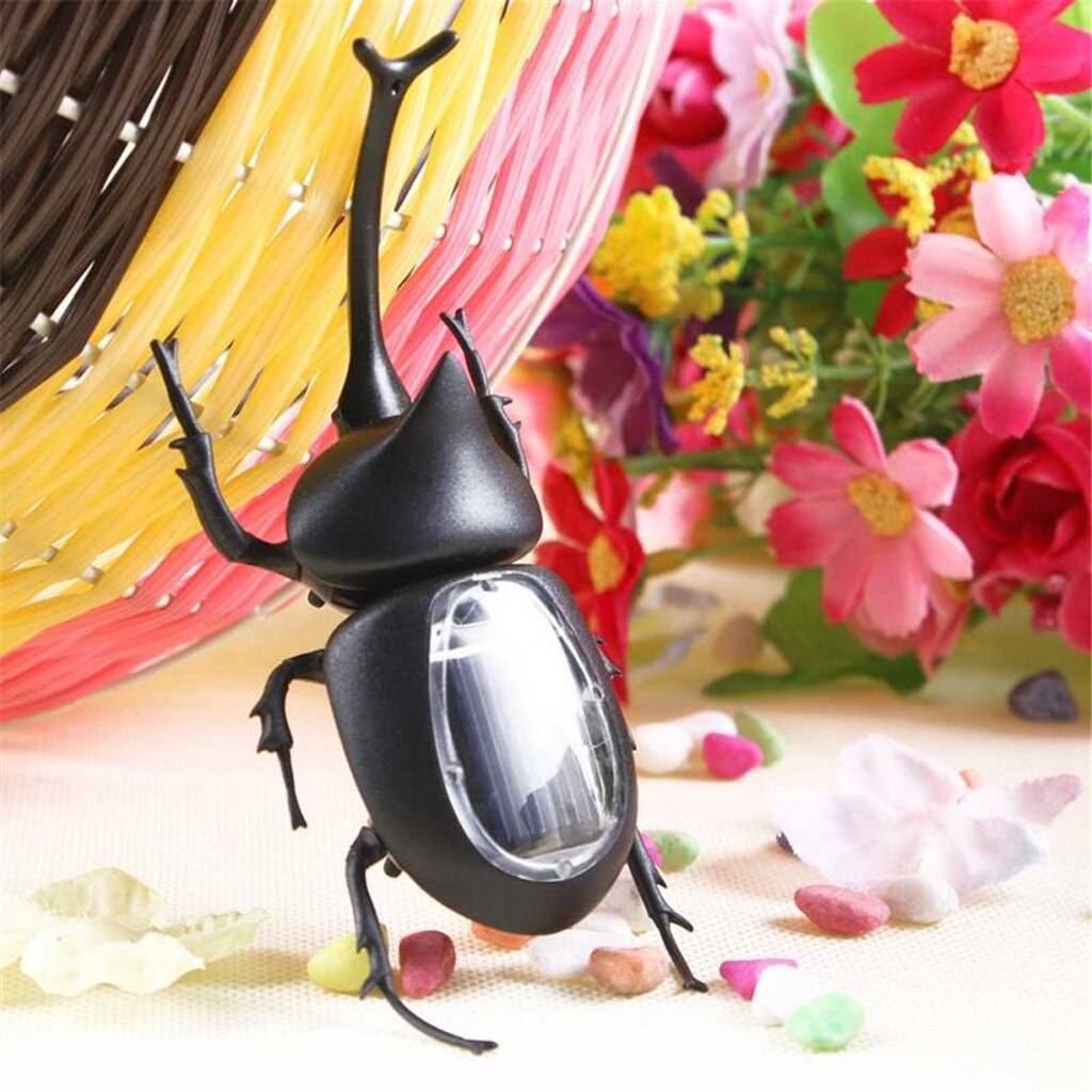 太陽光発電 カブトムシ 昆虫 フェイク フィギュア 子供 キッズ 男の子 知育 教育 プレゼント カブトムシ
