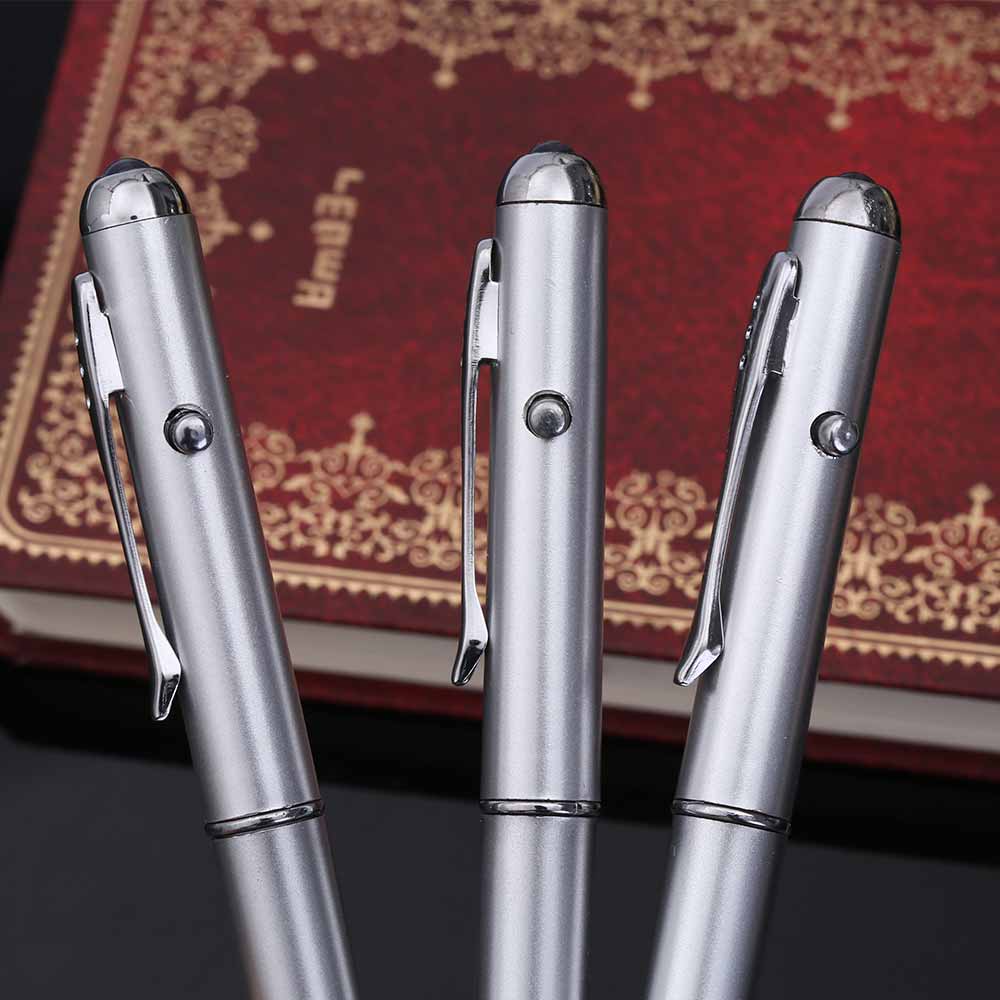 1PCs 目に見えないインク スパイボールペン 日用品 金属素材 UVライトマジックシークレットペン |学  - 画像5