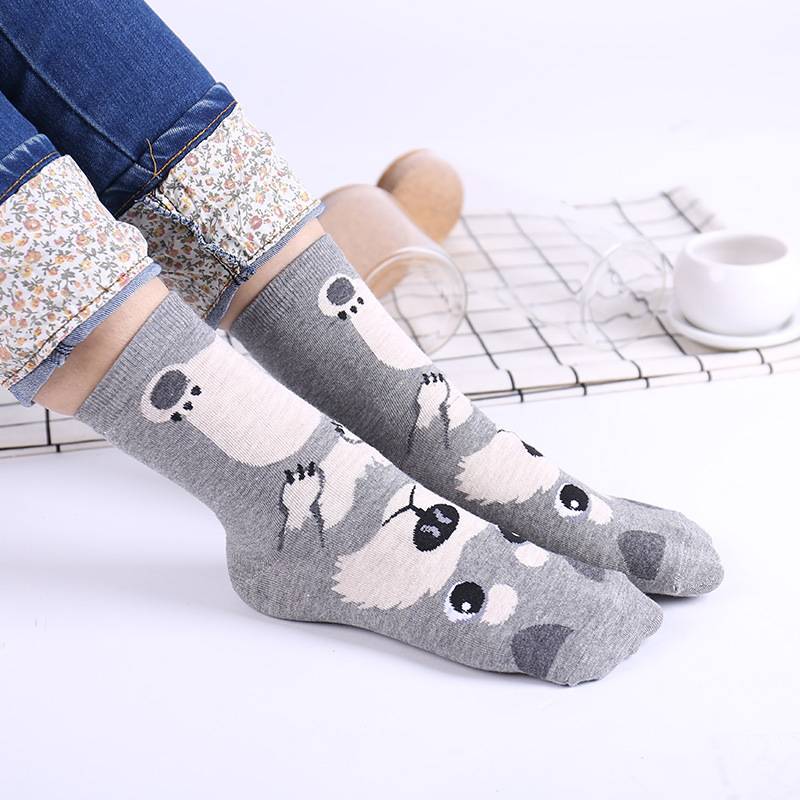 犬 靴下 レディース おしゃれ かわいい コットン 綿 プレゼント ギフト パグロング - 画像2