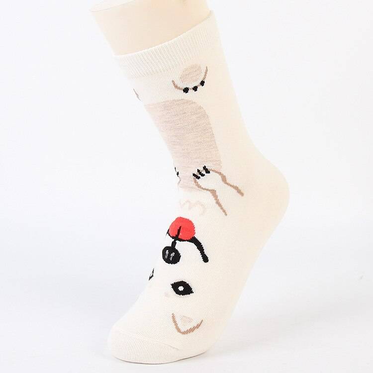 犬 靴下 レディース おしゃれ かわいい コットン 綿 プレゼント ギフト パグロング - 画像8