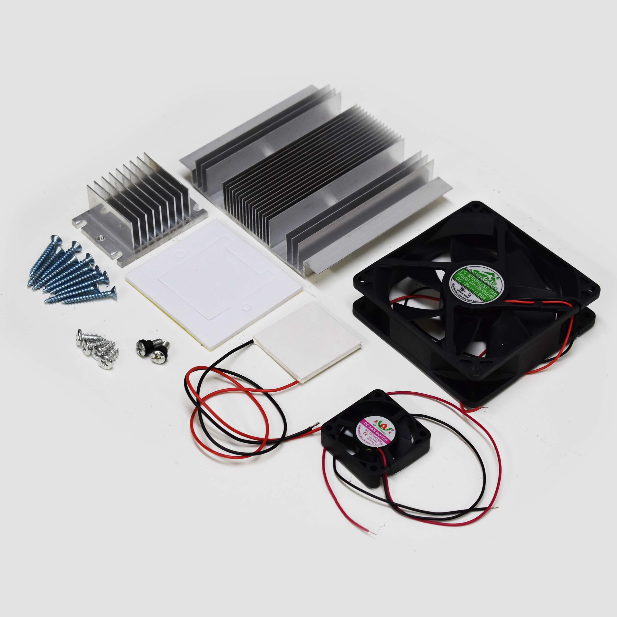 PCクーラー 12V 高性能 ヒートシンク付き 静音 冷却ファン 熱電 デバイス PC アクセサリー  - 画像3