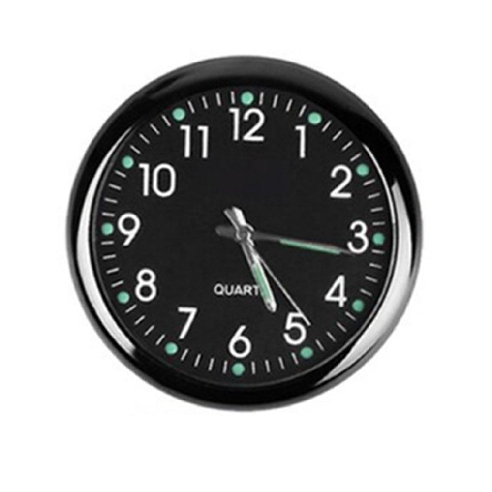 バイク 時計 テープ エアコン アナログ時計 ダッシュボード 車 ブラック