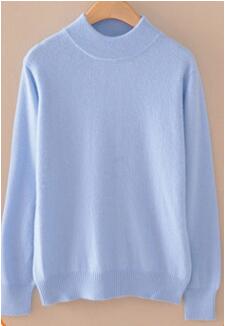 レディース ニット 秋冬 コーデ プルオーバー タートルネック スリムニット カシミヤ  赤-XL - 画像11