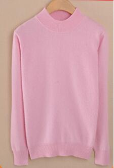 レディース ニット 秋冬 コーデ プルオーバー タートルネック スリムニット カシミヤ  赤-XL - 画像14