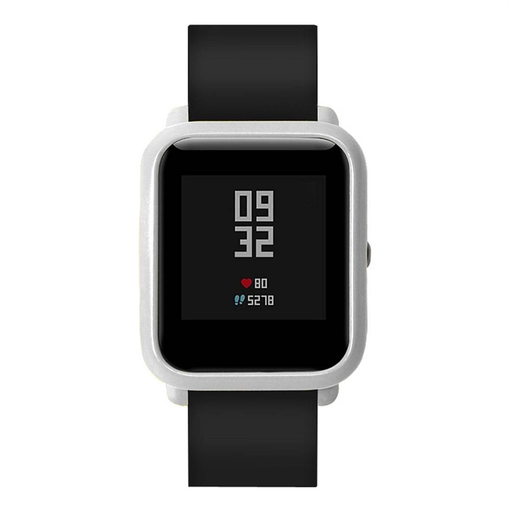 Huami Amazfit Bip ケース カバー スリムカラフルフレーム シェル  シルバー