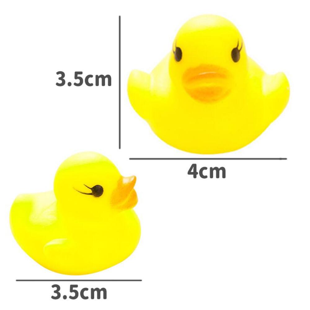 3.5 * 3.8cm 小さな赤ちゃん キッズ ゴム製 アヒル お風呂のおもちゃ 入浴 楽しい ゲーム 子供 男の子 女の子 おもちゃを遊ぶ - 画像4