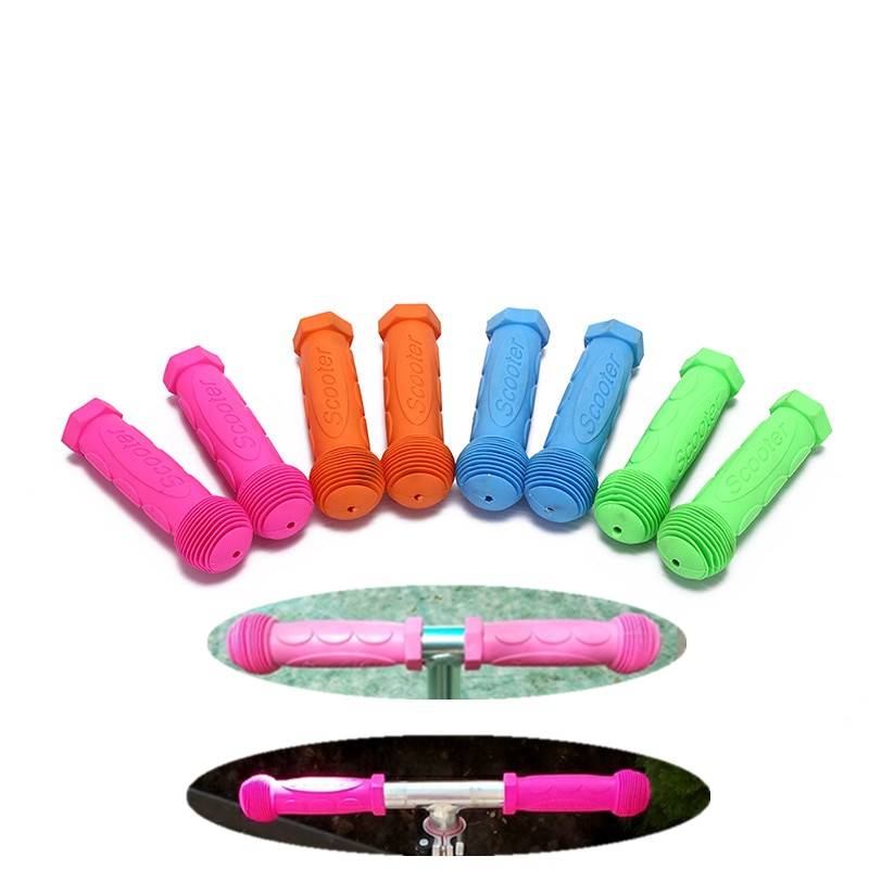 ハンドル グリップ 自転車 滑り止め スクーター ゴム製 1ペア MTB カスタム キッズ 安全 青 - 画像5