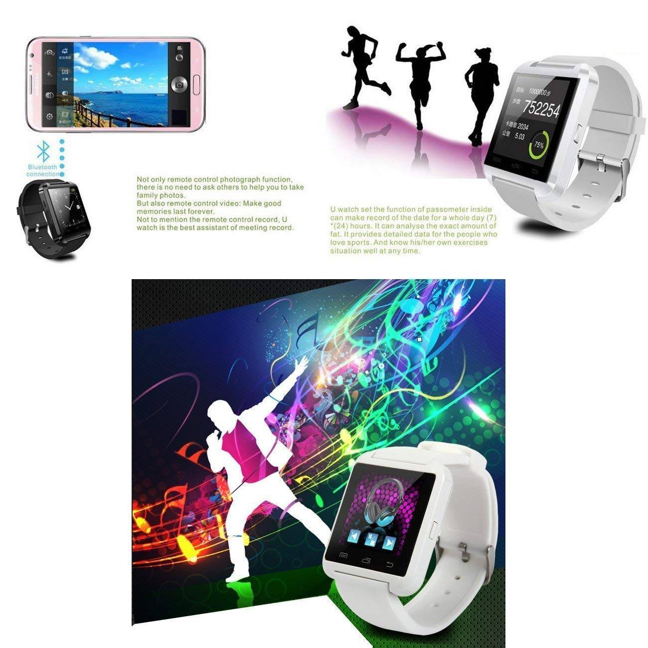 スマート ウォッチ U8 Bluetooth 超薄型 腕時計 着信通知 置き忘れ防  - 画像7