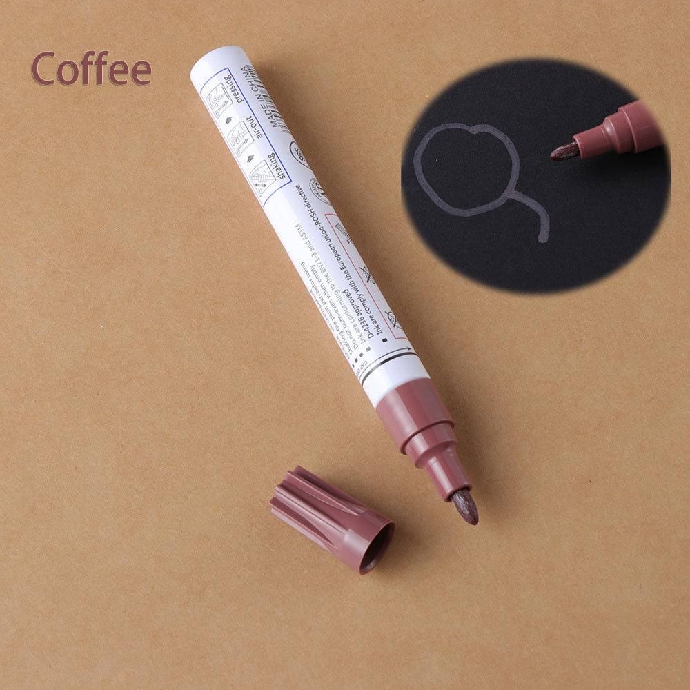 タッチ アップ タイヤ マーカー カー ペイント ペン スクラッチ 修理  ブラウン - 画像8