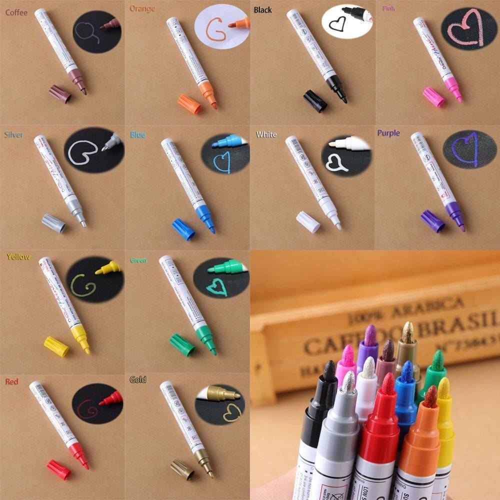 タイヤ マーカー ペン マジック タッチアップ ペイント カー 車 スクラッチ 補修  赤 - 画像3