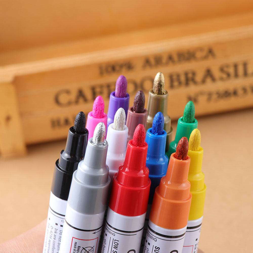 タイヤ マーカー ペン マジック タッチアップ ペイント カー 車 スクラッチ 補修  赤 - 画像6