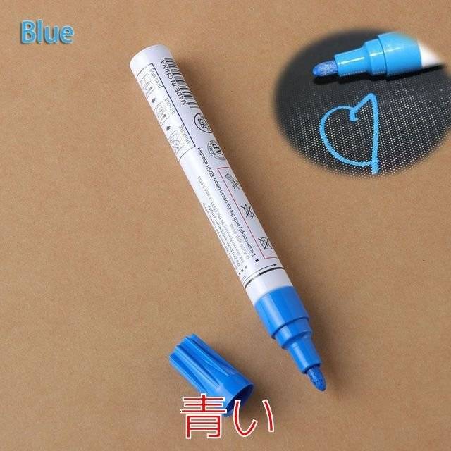 タッチ アップ タイヤ マーカー用品 カー ペイント ペン スクラッチ 修理  青 - 画像8