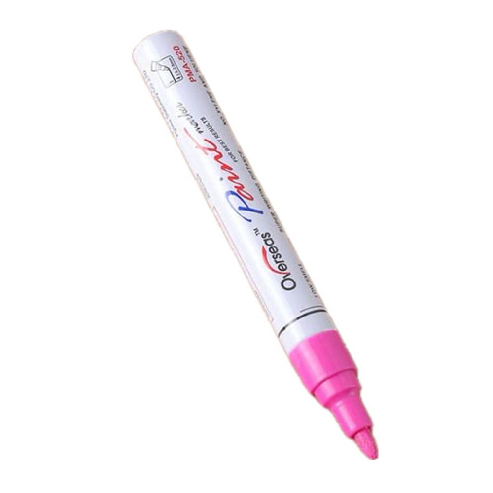 マーカー タイヤ タッチアップ ペイント ペン スクラッチ 修理 車 バイク  ピンク