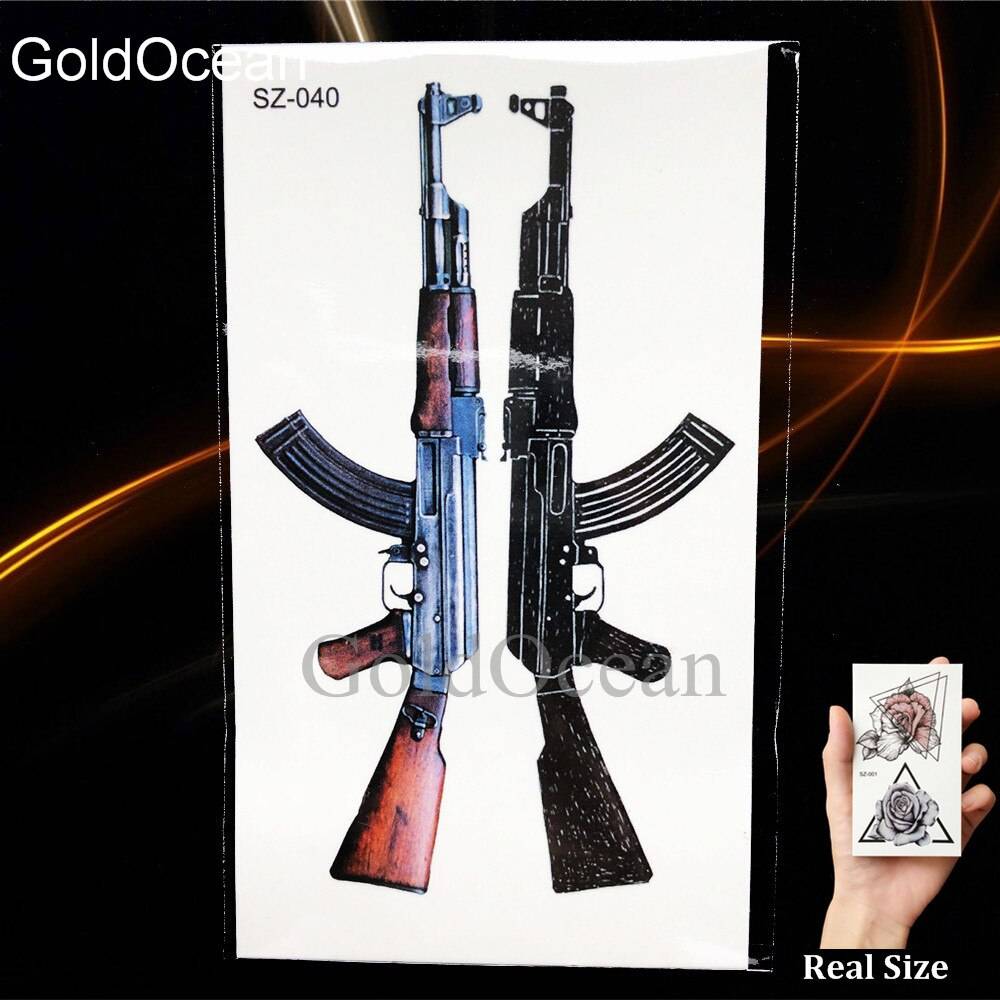 タトゥー シール コスプレ ファッション 防水 インスタント かっこいい オオカミ 狼 HSZ122 - 画像11