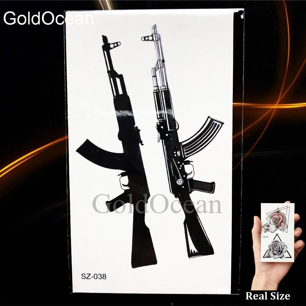 タトゥー シール コスプレ ファッション 防水 インスタント かっこいい オオカミ 狼 HSZ122 - 画像9