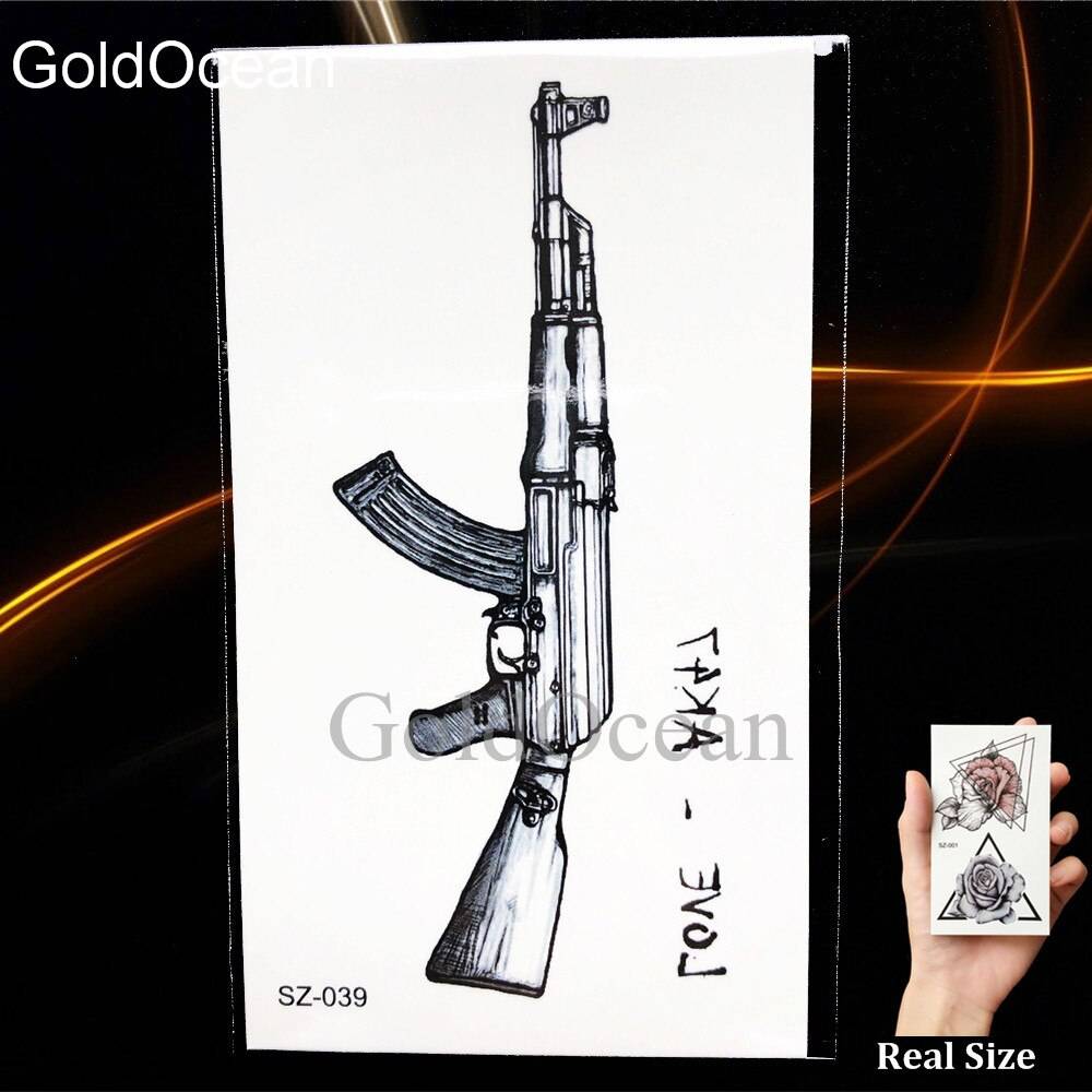 タトゥー シール コスプレ ファッション 防水 インスタント かっこいい オオカミ 狼 HSZ122 - 画像10