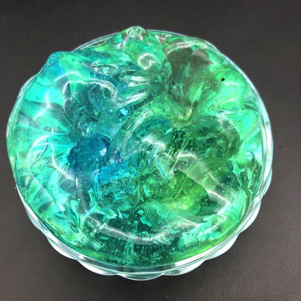 スライム 46g 透明 ミックス クリスタル 3D  ソフト 教育 クラフト おもちゃ 子供 抗ストレス キッズ  マジック - 画像3