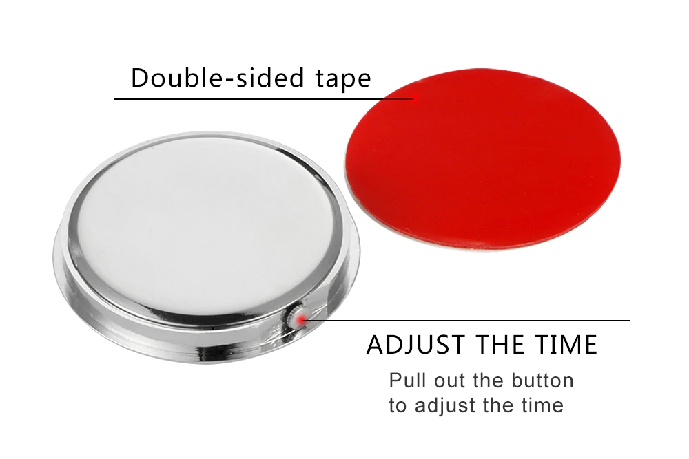 車の時計 ミニ 自動車 アナログ時計 クォーツ時計 自動車スタイリングアクセサリー ダッシュボード - 画像2