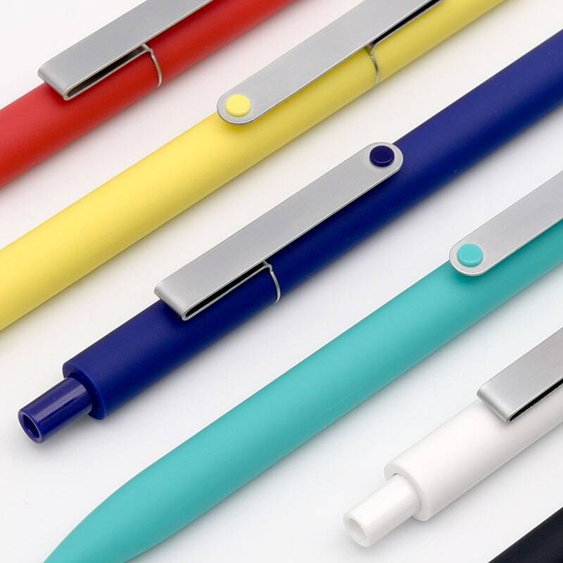 ボールペン クリック ジェルインク 1本 0.5mm ブラック インク メ ブラック- 青 - 画像2