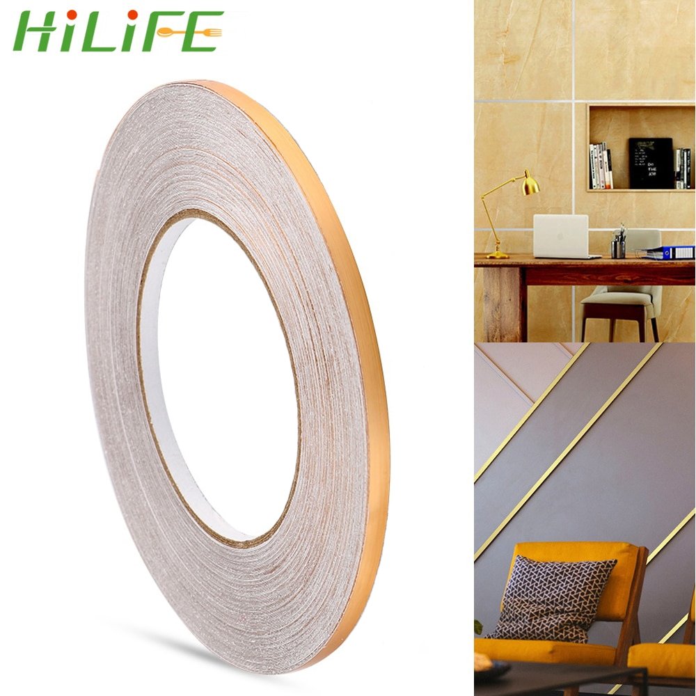 装飾テープ 床 壁 DIY リフォーム テープ シール 防水 補修 工事 隙間 粘着シール ゴールド