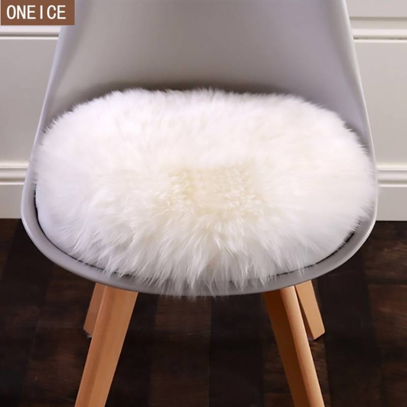 30*30cm ソフトシープスキンカーペット クッションカバー ベッドルーム ウォームカーペット ロングヘアシート ファーフロアマット|ラグ|  - 画像1