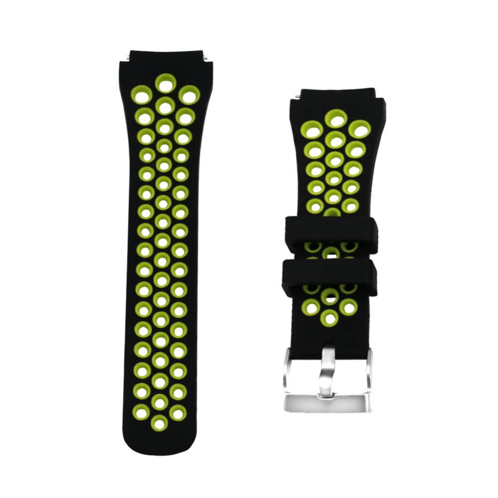 スマートウォッチ 交換用ベルト22mm　緑黒 - 画像3