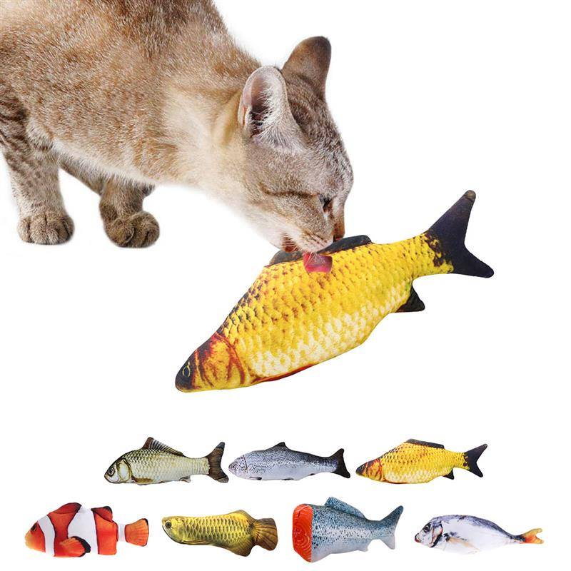 猫 おもちゃ 魚 ぬいぐるみ 猫じゃらし ペット フィッシュ キャット かわいい オレンジ クマノミ - 画像7